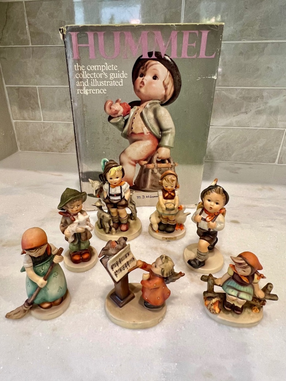 Goebel Hummel Lot - 7 Figurines & Collectors Book